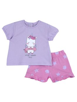 Set Chicco 73886 da bambina lilla e rosa.