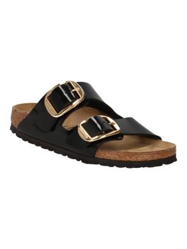 Ciabatta Birkenstock 1027918 Arizona Big Buckle da donna nera.