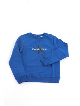 Felpa Calvin Klein IU0IU00714 unisex bambini blu.