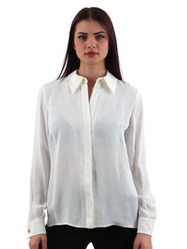 Camicia Elisabetta Franchi CA05451E2 360 da donna avorio.
