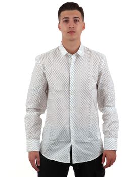 Camicia Antony Morato MMSL00628 30624 NAPOLI da uomo bianca.