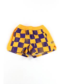 Bermuda Outerstuff EK2B7SDHW da bambino giallo e viola.