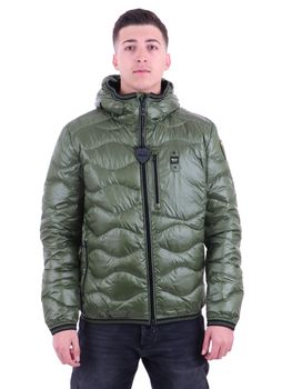 Piumino Blauer BLUC03012 006719 WAVE da uomo verde.
