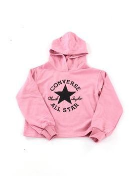 Felpa Converse 4CH525 da bambina rosa.