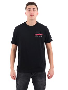 T-shirt MC2 Saint Barth 04992H da uomo nera.