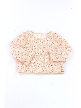 Blusa Guess J6RH04 KCLM0 da bambina light beige.