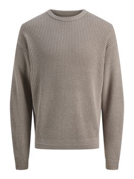 Maglione Jack&Jones JR AITO KNIT CREW 12279129 da bambino tortora.