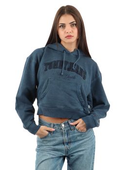 Felpa Tommy Jeans DW0DW19413 da donna navy.