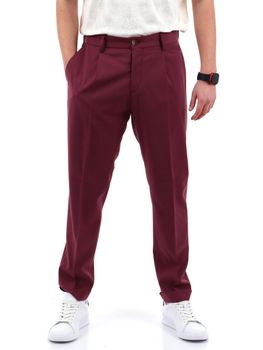 Pantalone Daniele Alessandrini DUPL0009 PL0072 da uomo bordeaux.