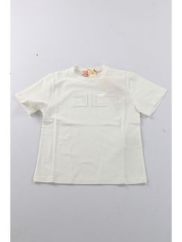 T-Shirt Elisabetta Franchi La Mia Bambina EFTS2410JE006 da bambina panna.