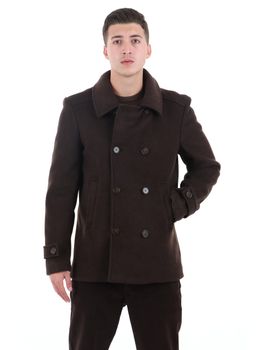 Cappotto Yos ISLAND da uomo moro.