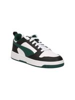 sneaker puma 393833 unisex ragazzi nera bianca e verde.