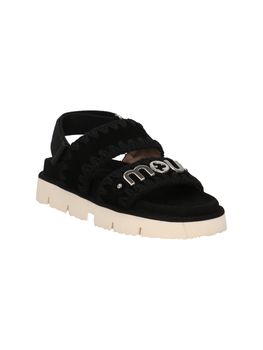 Sandalo Mou SW461001A BKBK da donna nero.