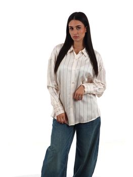 Camicia Guess W6YH21 W2944 da donna dove and nimbus stri.