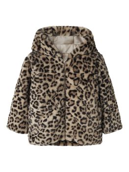 Giubbotto Name.it 13241682 da bambina leopard.