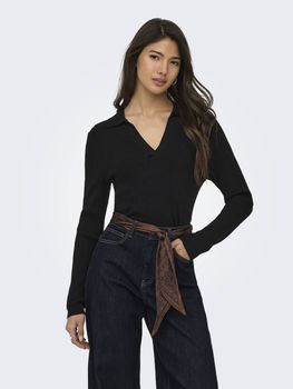 Polo Only 15344841 da donna nera.