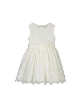 Vestito Mayoral 3914 da bambina ecru.