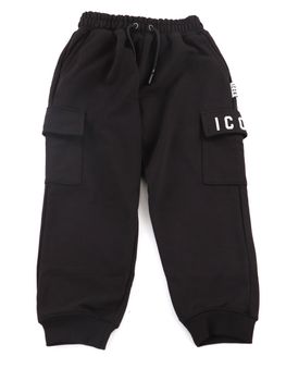 Pantalone Icon IBSP001087 da bambino nero.