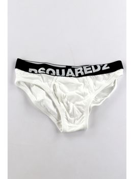 Slip Dsquared2 DCL670030 da uomo bianco.