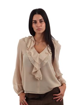 Blusa Emme Marella EMMLUSSO da donna beige.
