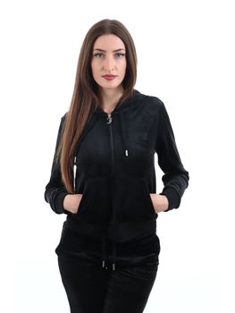 Felpa Juicy Couture VEJB70001WPFJ00 da donna nera.