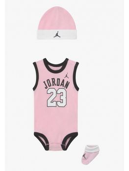 Set Jordan LJ0208 da neonata rosa.