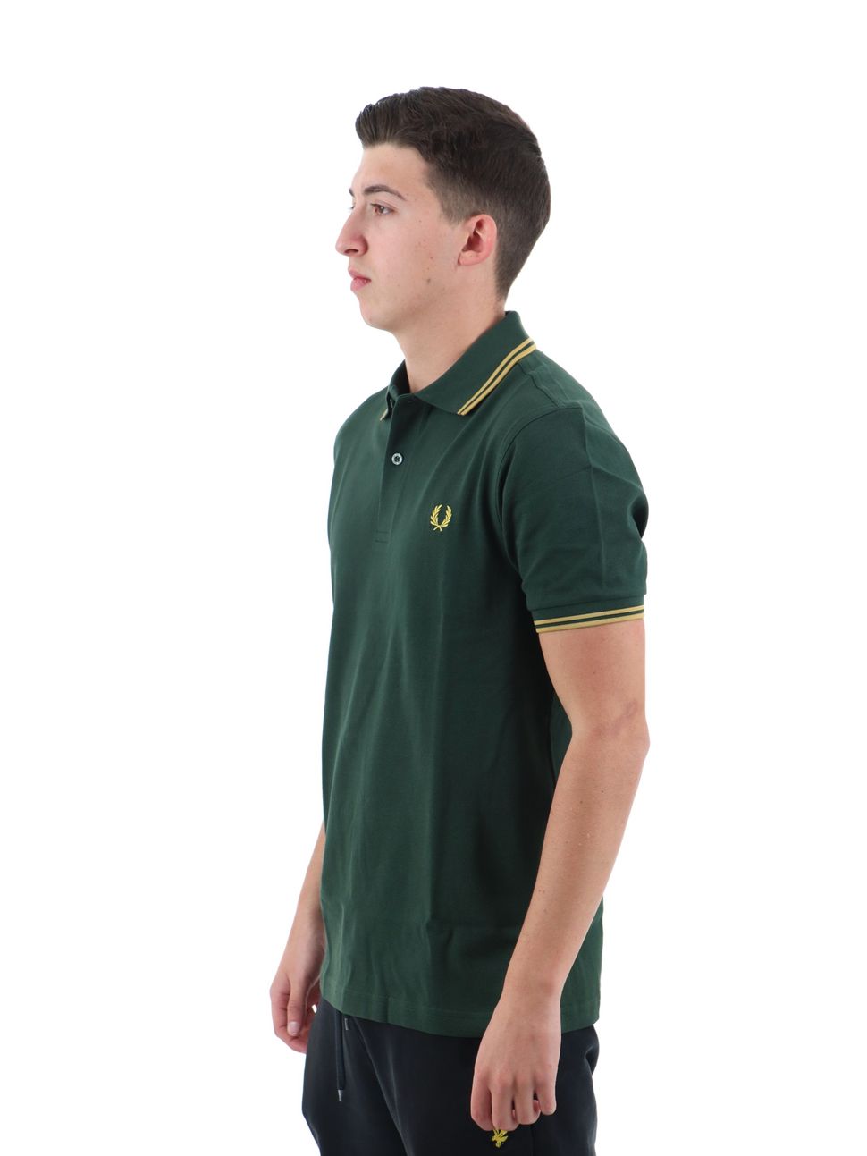polo-fred-perry-m3600-y22-da-uomo-verde