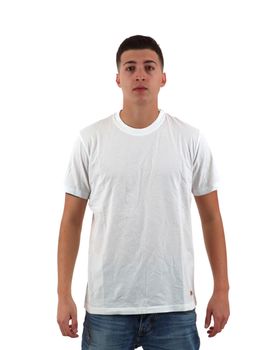 T-Shirt Roy Roger's RRU90049C7480 da uomo bianca.