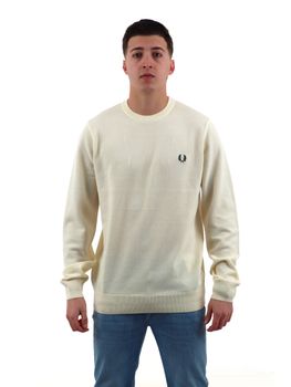 Maglione Fred Perry K1309 da uomo ecru.