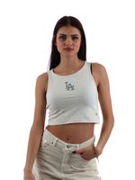 canotta new era 605964 da donna beige.