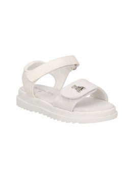 Sandalo Patrizia Pepe PPK364 da bambina glitter bianco