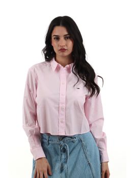 Camicia Tommy Jeans DW0DW22078 da donna rosa.