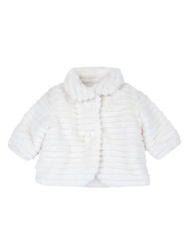 Pelliccia Chicco 87849 da bambina bianca.