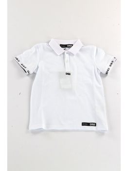 Polo Dropseason2 SS26K72 da bambino bianca.