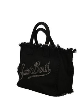 Borsa MC2 Saint Barth VANITY STRASS da donna nera.