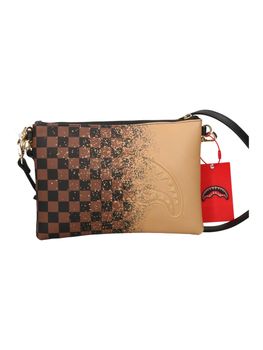 Pochette Sprayground 910B8941NSZ unisex marrone e beige.