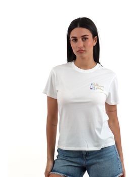 T-shirt Mc2 Saint Barth EMI0001 09620L da donna bianca.