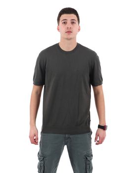 T-shirt in maglia Armani Exchange 8NZM5C ZM3JZ da uomo verdone.