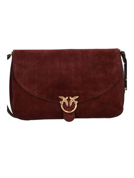 Borsa Pinko 107915 A0F6 Love satchel big da donna borgona+oro.