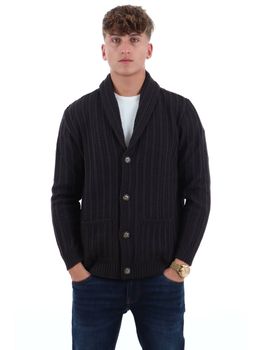 Cardigan Yos PJ2656 da uomo testa di moro.