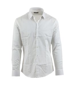Camicia Daniele Alessandrini C1657R13244 2 da uomo bianca.