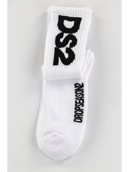 Calzini DropSeason2 DS2SS25C01 da uomo bianchi.