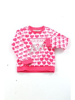 Felpa Guess K5RQ01 KA6R4 da bambina heart.