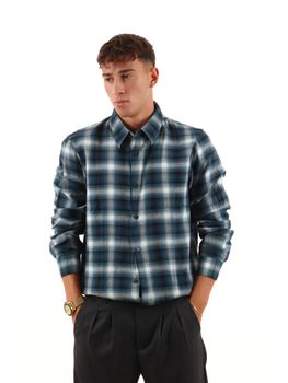 Camicia Armani Exchange XM003246 AF27113 da uomo deep navy.