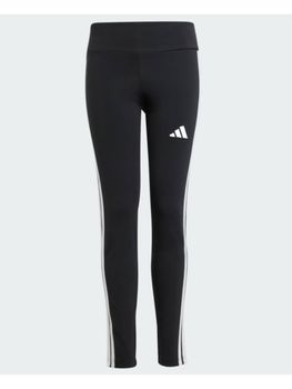 Leggins Adidas JD6473 da bambina nero e bianco.