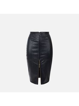 Gonna Elisabetta Franchi GO24467E2 da donna nera.