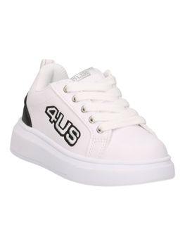 Sneaker 4US Paciotti UBK25004 da bambino bianca e nera.