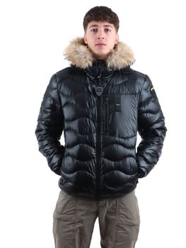 Piumino Blauer BLUC03065 006355 da uomo nero.