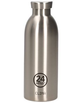 Borraccia 24 Bottle 000050 CLIMA unisex color acciaio.