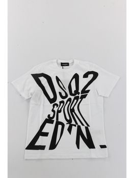 T-shirt Dsquared2 DQ2525 D00MV da ragazzo bianca.